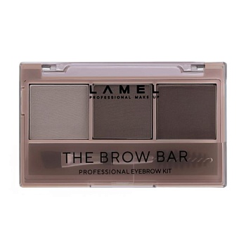 фото палетка для макіяжу брів lamel professional the brow bar professional eyebrow kit 402, 4.5 г