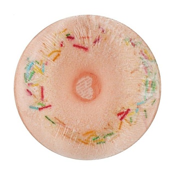 фото шипучий засіб для ванн milky dream пінний donut лайм та маракуйя, помаранчевий, 140 г