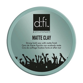 фото матова глина для укладання волосся d:fi matte clay, 150 г