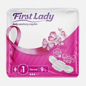 фото гігієнічні прокладки first lady ultra normal розмір 1, 9 шт