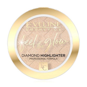фото хайлайтер для обличчя eveline cosmetics feel the glow diamond highlighter 20, 4.2 г