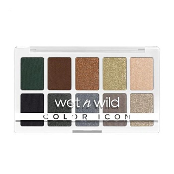 фото палетка тіней для повік wet n wild color icon 10-pan eyeshadow palette, lights off, 12 г