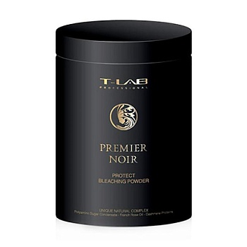 фото пудра для захисту освітлення волосся t-lab professional premier noir protect bleaching powder, 500 г