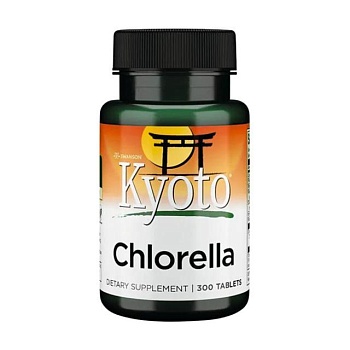 фото дієтична добавка в таблетках swanson kyoto chlorella хлорела, 300 шт