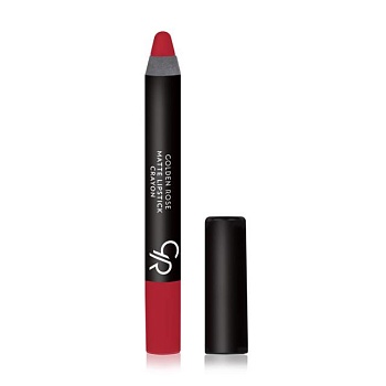 фото матова помада-олівець для губ golden rose matte crayon lipstick 06, 3.5 г