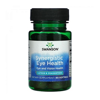 фото дієтична добавка в гелевих капсулах swanson synergistic eye health синергетичне здоров'я очей, 60 шт
