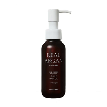 фото арганова олія для волосся rated green real argan shine hair oil, 100 мл