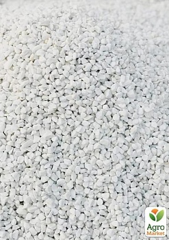 фото декоративне каміння галька біла "доломіт" фракція 10-20 мм 1 кг