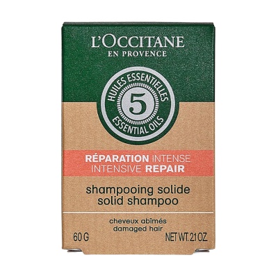 Детальне фото твердий шампунь для волосся l'occitane intensive repair solid shampoo, 60 г