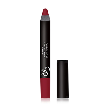фото матова помада-олівець для губ golden rose matte crayon lipstick 04, 3.5 г