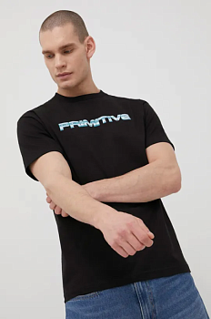 фото бавовняна футболка primitive x terminator колір чорний з принтом