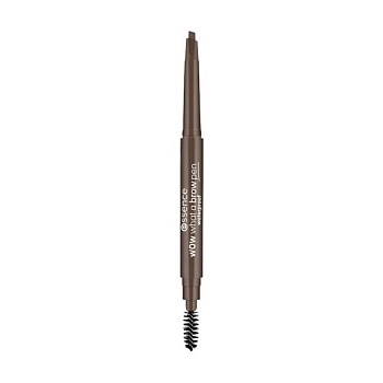 фото водостійкий олівець для брів essence wow what a brow pen, 03 dark brown, 0.2 г
