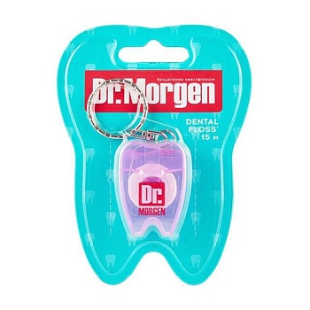 фото зубна нитка dr. morgen dental floss mini для щоденного догляду, фіолетовий, 15 м