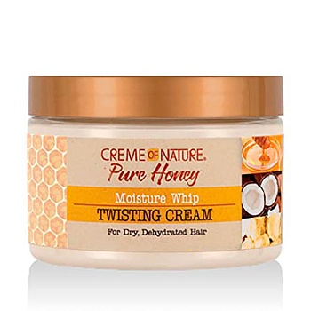 фото крем для укладання волосся creme of nature pure honey moisture whip twisting cream, 326 г