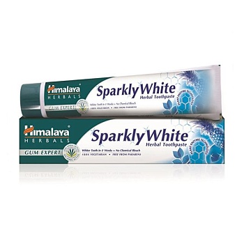 фото відбілювальна зубна паста himalaya herbals gum expert sparkly white, 75 мл