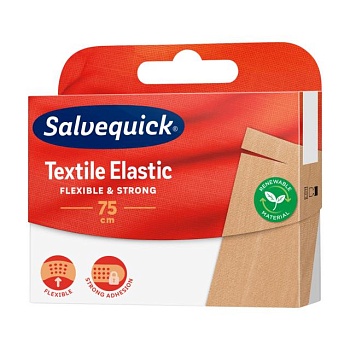 фото текстильний пластир salvequick textil elastic, 75 см