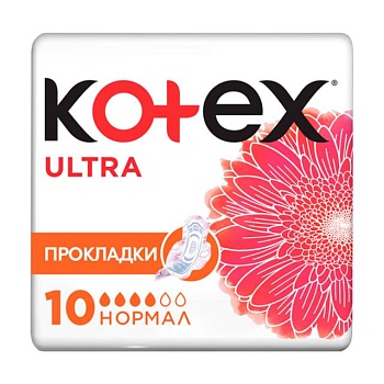 фото гігієнічні прокладки для критичних днів kotex ultra normal, 10 шт