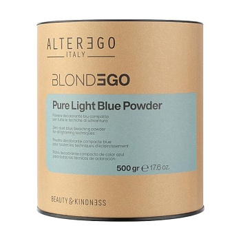 фото освітлювальний порошок для волосся alter ego blondego pure light blue powder, 500 г