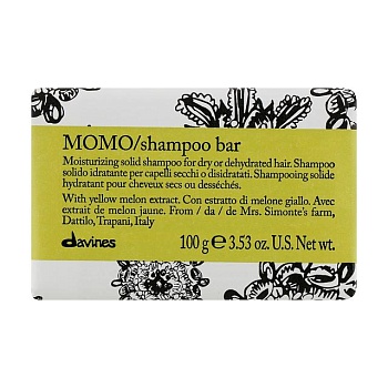 фото твердий шампунь davines momo shampoo bar для зволоження сухого та зневодненого волосся, 100 г