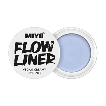 фото кремова підводка для очей miyo flow liner vegan creamy eyeliner 3 baby blue, 5 г