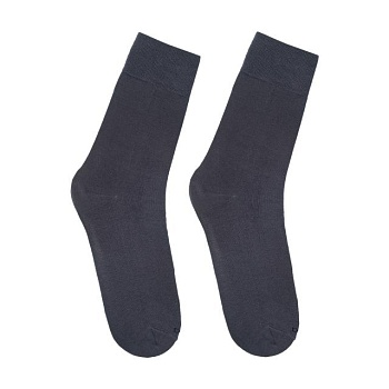 фото шкарпетки чоловічі duna 2169 високі, темно-сірі, розмір 27-29