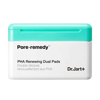 фото пілінг-пади для обличчя dr.jart+ pore remedy pha renewing dual pads, 60 шт
