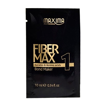 фото сироватка maxima professional fiber max 1 kreatine & amino acids bond maker для кератинового відновлення волосся, 10 мл
