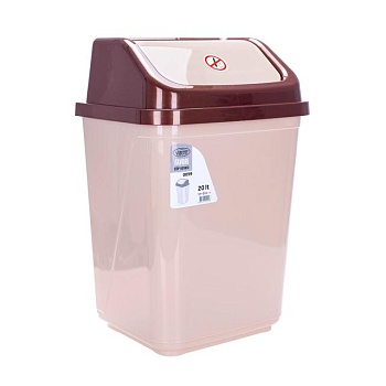 фото контейнер для сміття violet house coffee-cappuchino, 35*22.5*30 см, 20 л