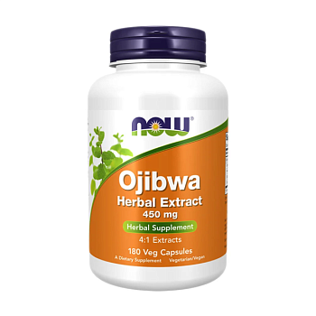 фото дієтична добавка в капсулах now foods ojibwa herbal extract трав'яний екстракт оджібве 450 мг, 180 шт