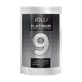 фото освітлювальна пудра для волосся unic jolli platinum bleaching powder, 450 г