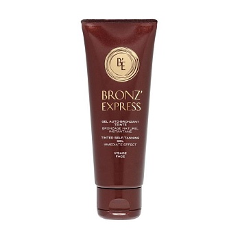 фото гель-автозасмага для обличчя academie bronz'express tinted self-tanning gel, 75 мл