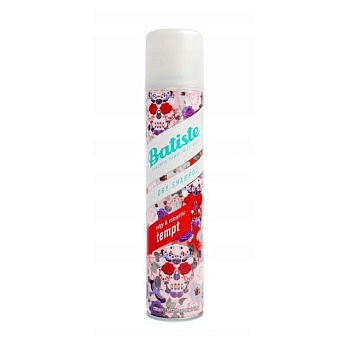 фото сухий шампунь для волосся batiste dry shampoo edgy & romantic tempt, 200 мл