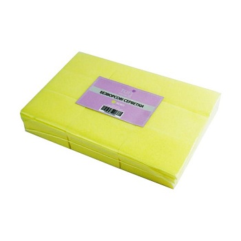 фото безворсові серветки tufi profi premium жовті, 4*6 см, 540 шт