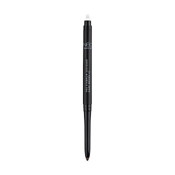 фото олівець для брів neo make up pro eyebrow designer, 02 dark brown, 0.3 г