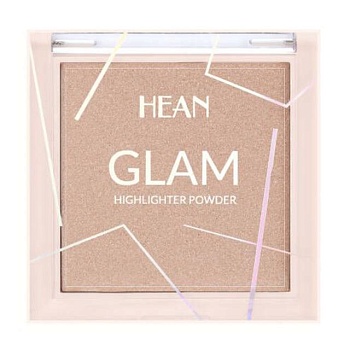 фото пудра-хайлайтер для обличчя hean glam highlighter powder 206 light, 7.5 г