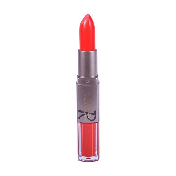 фото матова помада-блиск для губ ruby rose 2 in 1 lipstick & liquid lipstick matte hb-8606 248, 6.6 г