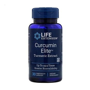 фото дієтична добавка в капсулах life extension curcumin elite екстракт куркуми, 30 шт