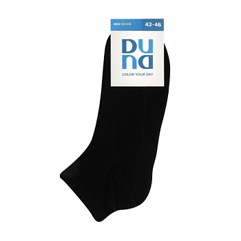 фото шкарпетки чоловічі duna 2530 укорочені, чорні, розмір 27-29