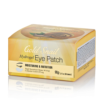 фото гідрогелеві патчі для шкіри навколо очей очі esfolio gold snail hydrogel eye patch з екстрактом золотого равлика, 60 шт