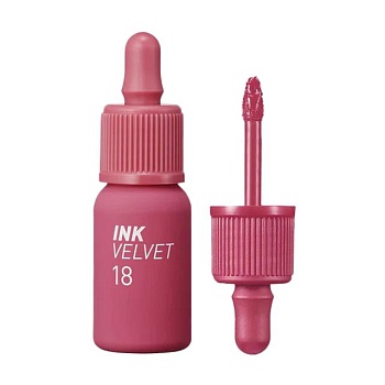 фото матовий тінт для губ peripera ink the velvet lip tint 18 star plum pink, 4 г