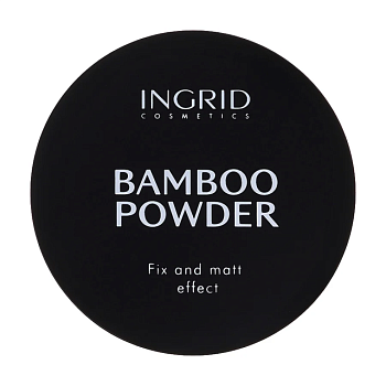 фото розсипчаста бамбукова пудра для обличчя ingrid cosmetics bamboo powder, 8 г