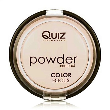 фото компактна пудра для обличчя quiz cosmetics color focus powder compact, 02, 12 г