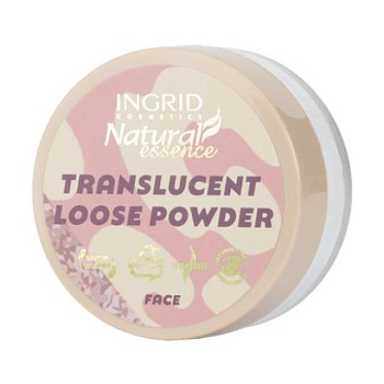 фото розсипчаста пудра для обличчя ingrid cosmetics natural essence translucent loose powder, 7 г
