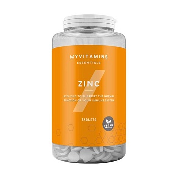фото дієтична добавка мінерали в таблетках myprotein zinc цинк, 90 шт