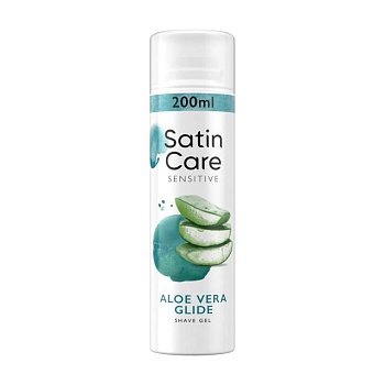фото гель для гоління для жінок gillette satin care sensitive для чутливої шкіри, 200 мл