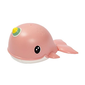 фото іграшка для купання lindo кит, механічна, від 1 року, рожева (8366-45a)
