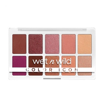 фото палетка тіней для повік wet n wild color icon 10-pan eyeshadow palette, heart and sol, 12 г