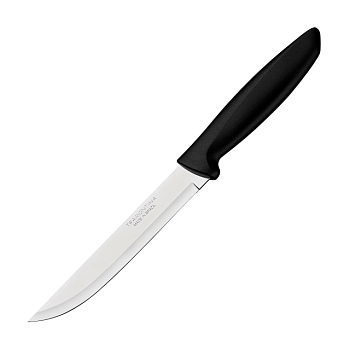 фото ніж для м'яса tramontina plenus black в блістері, 15.2 см (23423/106)