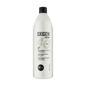 фото кремоподібний окислювач для волосся bbcos oxigen cream 40 vol 12%, 1 л
