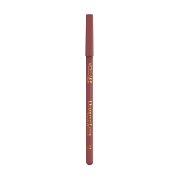 фото олівець для губ vollare cosmetics diamond look lipstick crayon 03 fudge nude, 1 г